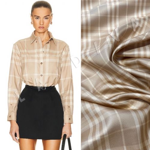 Шелк твил Burberry(коллекция 2023)