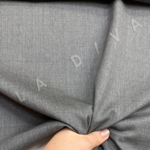 Костюмная шерсть Loro Piana в сером цвете 