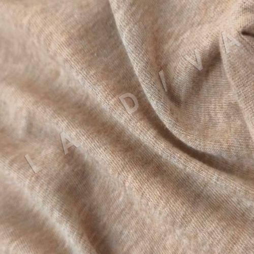Хлопковый трикотаж Maison Margiela в бежевом цвете 