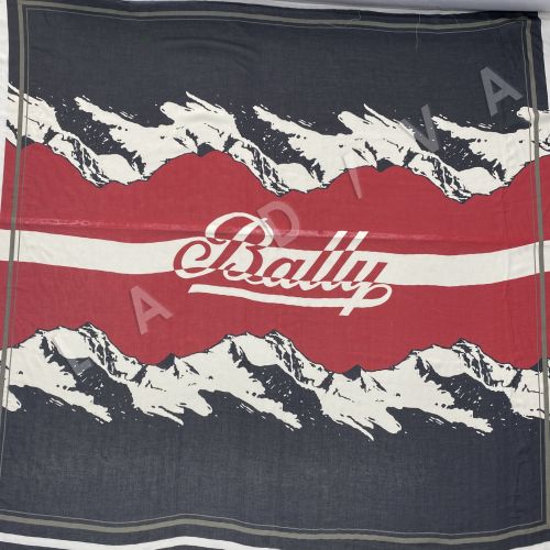 Платок Bally подписной с принтом "горы"