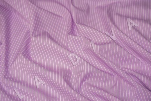 хлопок сорочечный Testa в розово-белую полоску рис-3