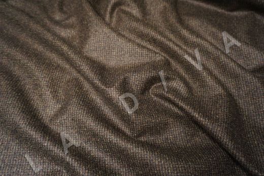 костюмная шерсть Zegna цвета хаки с коричневым