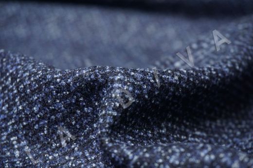 костюмная шерсть Carnet темно-синего цвета рис-2