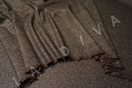 костюмная шерсть Carnet темно-коричневого цвета рис-3