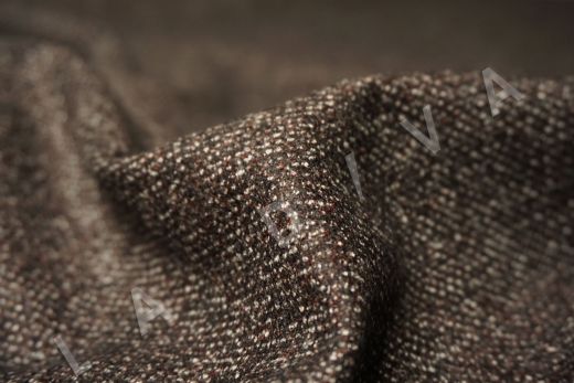 костюмная шерсть Carnet темно-коричневого цвета рис-2