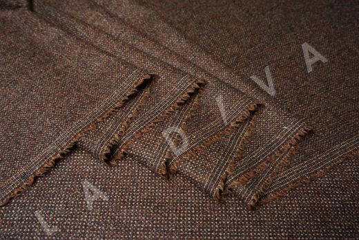 костюмная шерсть Carnet коричневого цвета рис-3