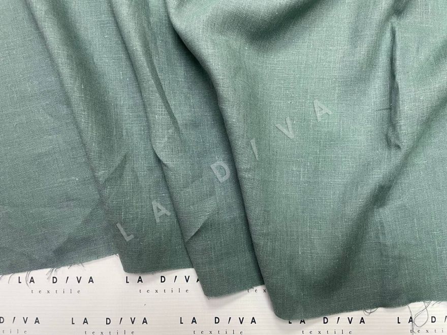 Лён Loro Piana в мятном цвете рис-3
