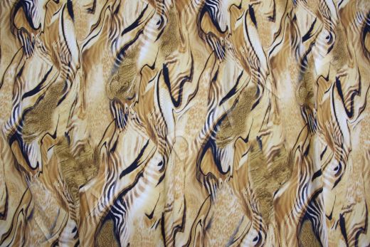 Плательная вискоза с абстрактным принтом Roberto Cavalli GF15-378