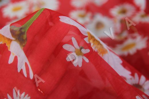 Креповый шелк с цветочным принтом  рис-2