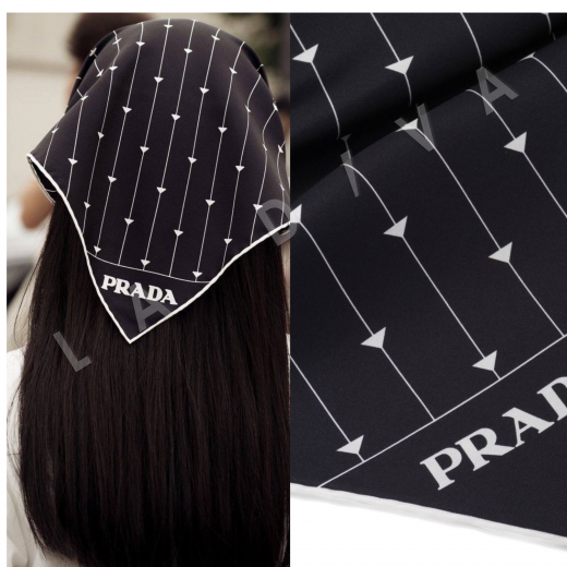 Шёлковый платок Prada, твиловое плетение D-253