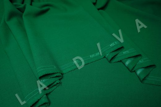 костюмная шерсть Carnet зеленого цвета рис-6