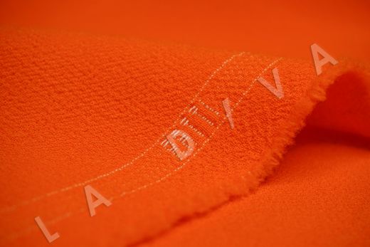 костюмная шерсть Carnet оранжевого цвета рис-6