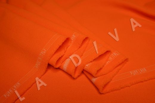 костюмная шерсть Carnet оранжевого цвета рис-4
