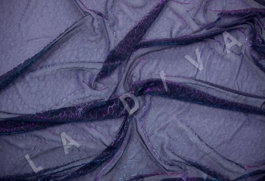 Сетка фиолетового цвета с люрексом GUCCI рис-3