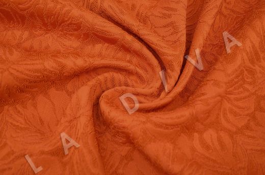 жаккард костюмно-плательный оранжевого цвета
