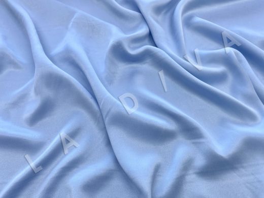 Вареный (мокрый) шелк голубого цвета рис-2