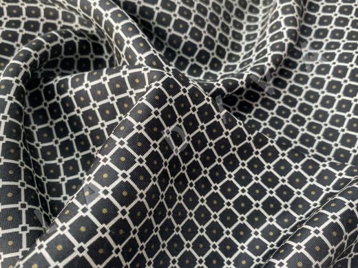 Плательно-блузочный шелк с геометрическим рисунком рис-2
