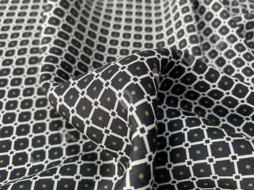 Плательно-блузочный шелк с геометрическим рисунком рис-5