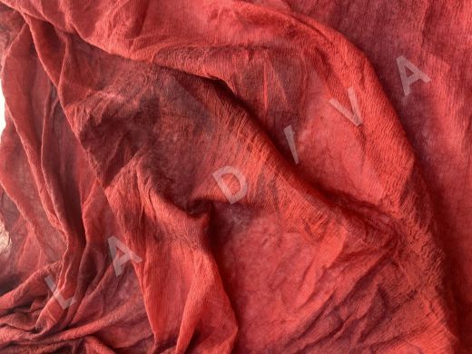 Шерстяной палантин в бордовом цвете с геометрическим рисунком рис-3