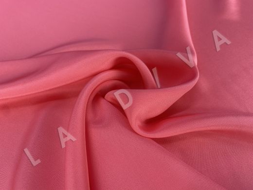 Однотонный креповый шелк розового цвета 2000000155203
