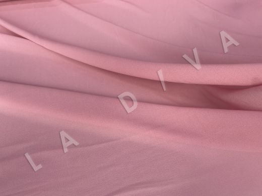 Шифон шелковый креповый розового цвета рис-2