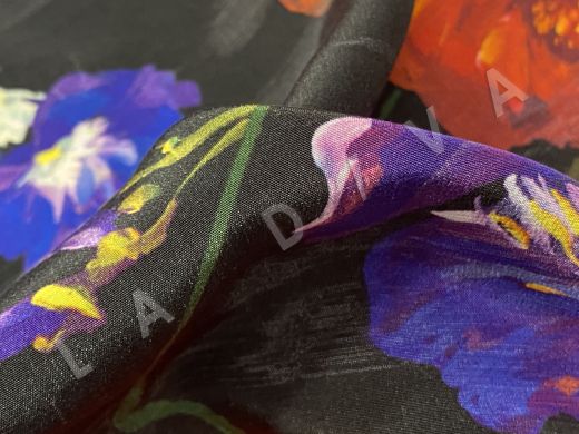 Шерсть костюмно-плательная с цветочным рисунком рис-4