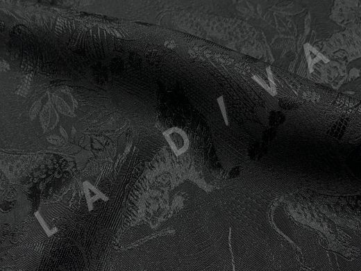 Шелковый жаккард Prada в чёрном цвете рис-3