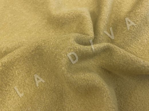 Пальтовая шерсть Bottega Veneta оливкового цвета рис-3