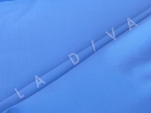 Костюмная шерсть с эластаном голубого цвета рис-2