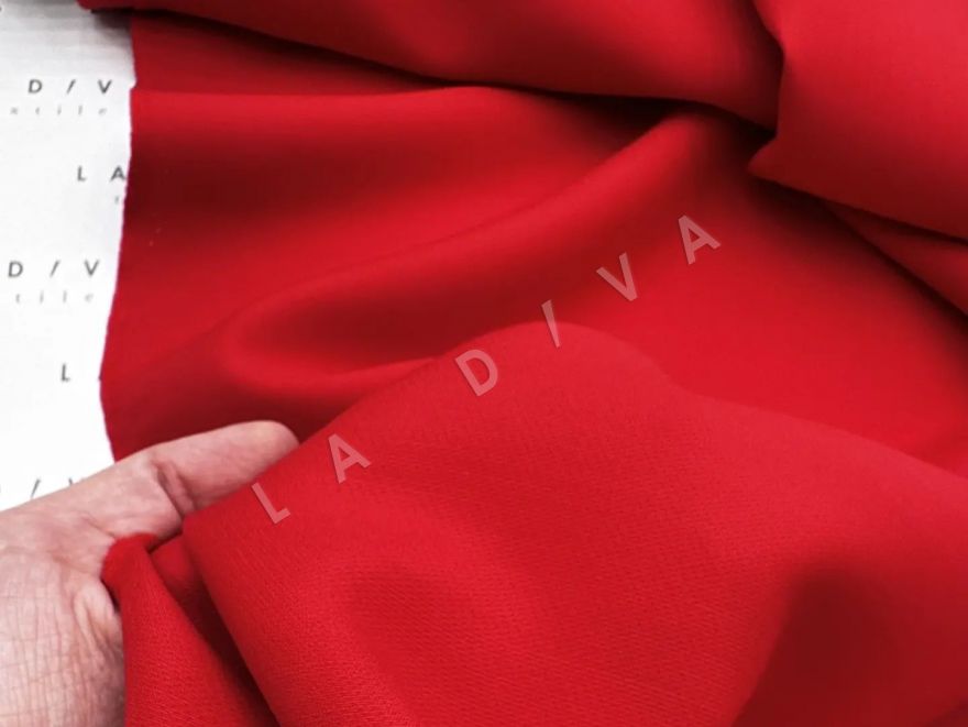 Шерсть с шелком Dior красного цвета рис-3