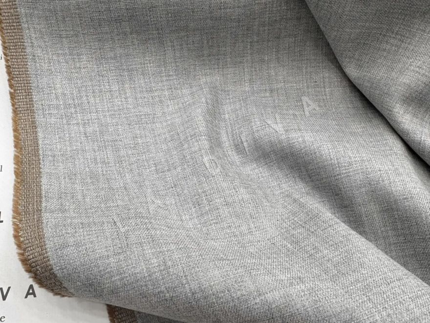 Двухсторонний хлопок Loro Piana молочного цвета D-1002