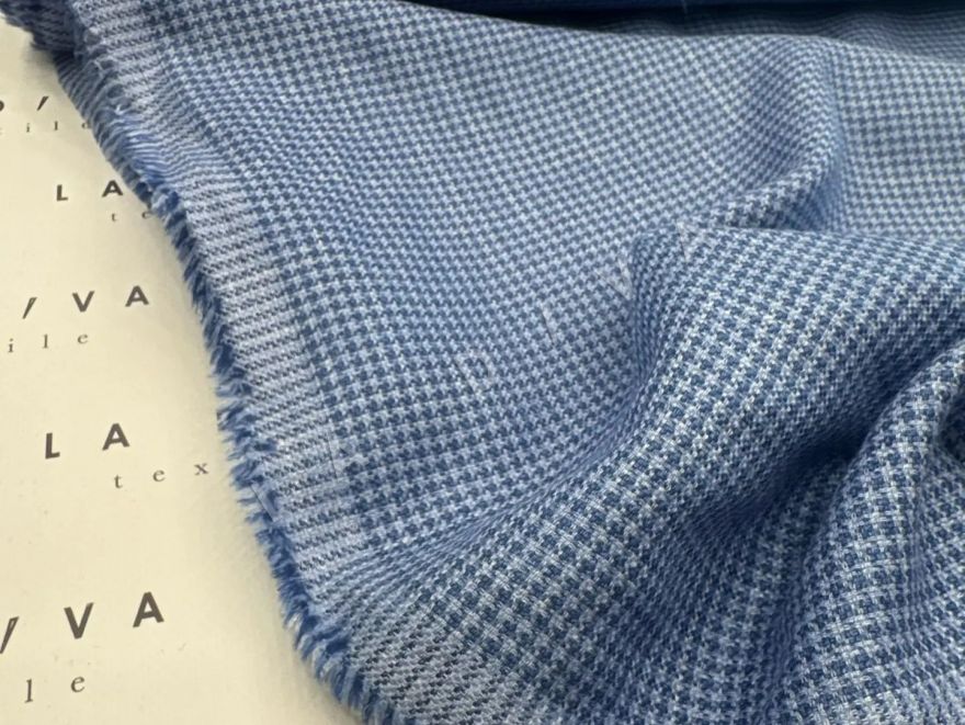 Шерсть с шелком Piacenza для Zegna в мелкий пье-де-пуль  рис-4