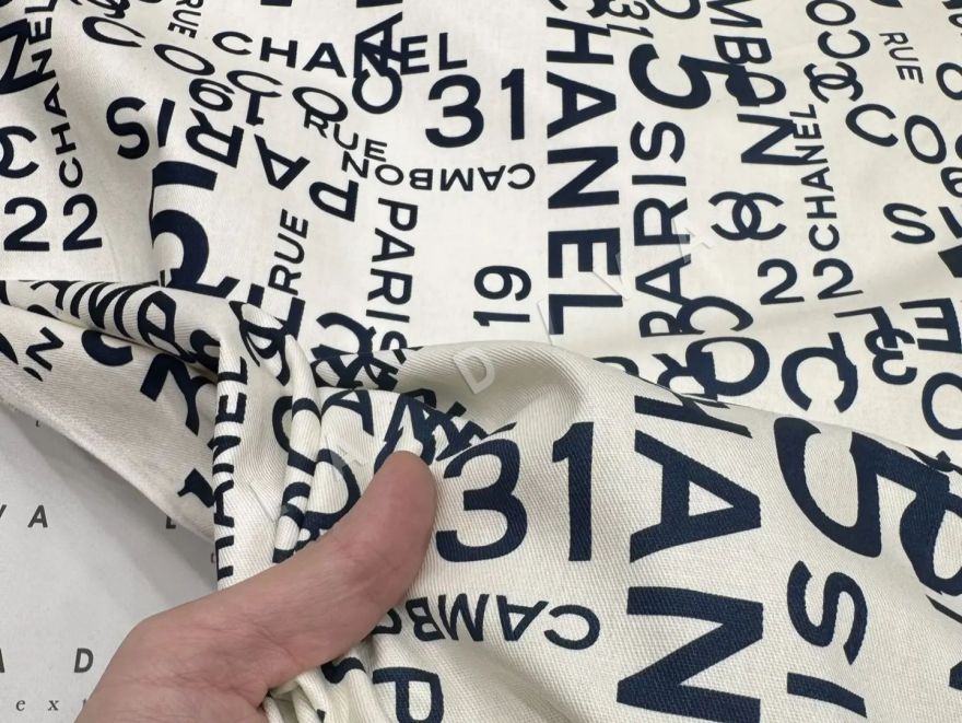 Хлопок Chanel с водоотталкивающей пропиткой с принтом рис-4 Хлопок Chanel с водоотталкивающей пропиткой с принтом рис-4