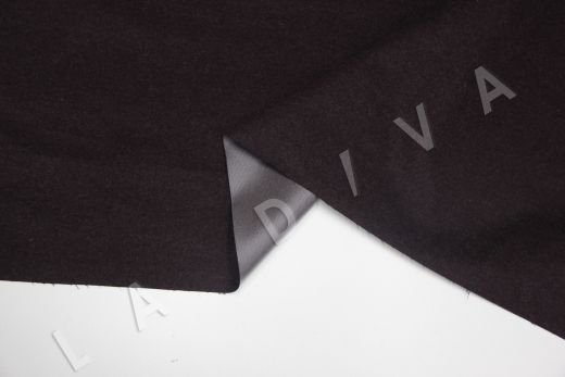 Пальтовый кашемир с шерстью Lora Piano с мембраной цвета баклажан рис-3