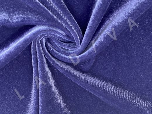 Бархат из полиэстера с эластаном фиолетового цвета 2103201780134