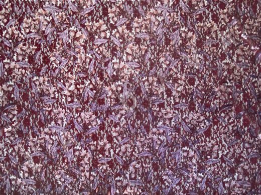 Гипюр бордового цвета с цветочным принтом рис-4