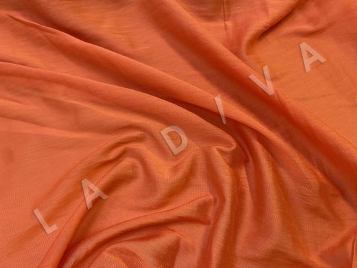 Модал рубашечно-плательный оранжевого цвета рис-3