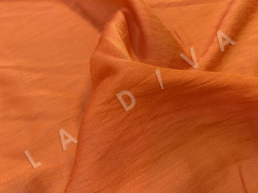 Модал рубашечно-плательный оранжевого цвета рис-2