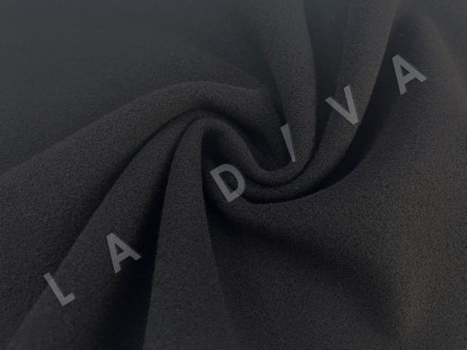Пальтовая шерсть с добавлением кашемира в черном цвете 2103202993960