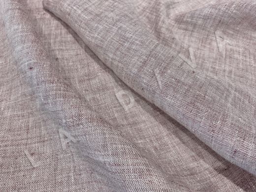 Плательно-костюмный лен светло-фиолетового цвета рис-2