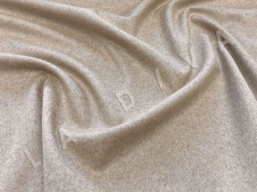 Пальтовая шерсть с добавлением кашемира в бежевом цвете рис-4