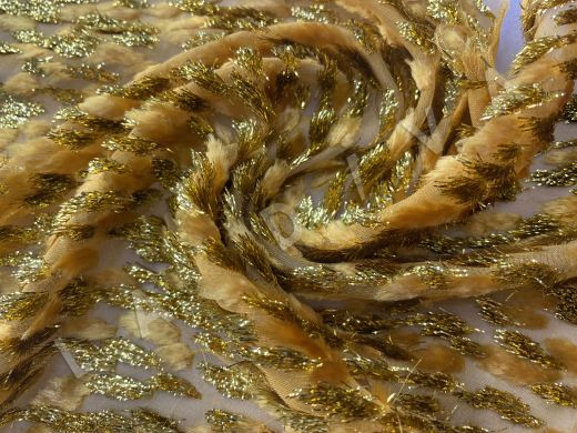 Вискозный панбархат с шелком в золотистом цвете 2109800012775