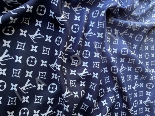 Шелковый платок Louis Vuitton с градиентом, подписной рис-6