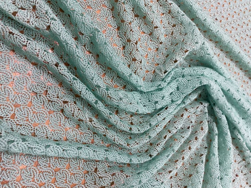 Вискозный трикотаж Missoni в мятном цвете рис-3 Вискозный трикотаж Missoni в мятном цвете рис-3