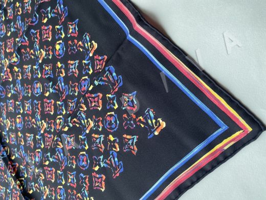 Шёлковый платок Louis Vuitton, твиловое плетение рис-4