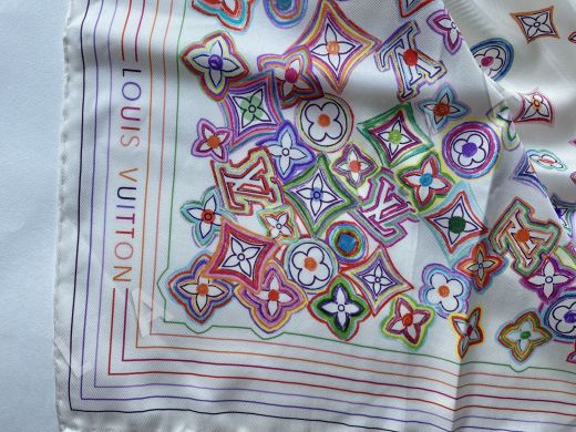 Шёлковый платок Louis Vuitton, твиловое плетение рис-2