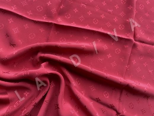 Шёлковый платок Louis Vuitton с жаккардовым лого рис-2