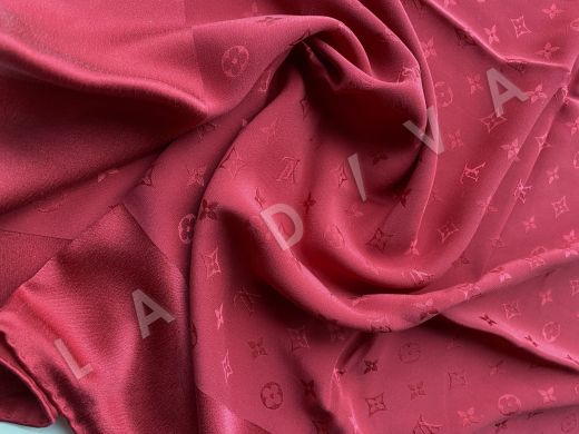 Шёлковый платок Louis Vuitton с жаккардовым лого рис-3