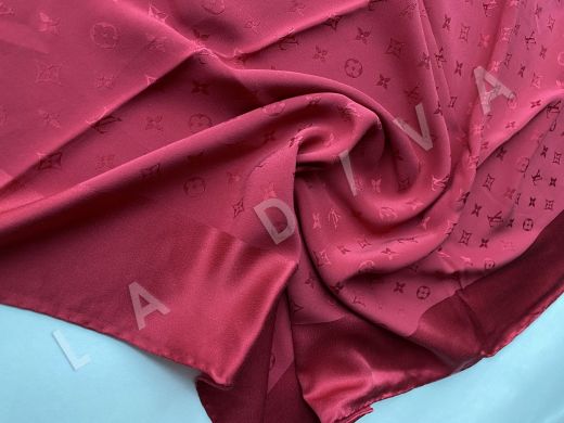 Шёлковый платок Louis Vuitton с жаккардовым лого рис-4