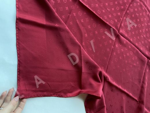 Шёлковый платок Louis Vuitton с жаккардовым лого рис-6